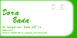 dora bada business card